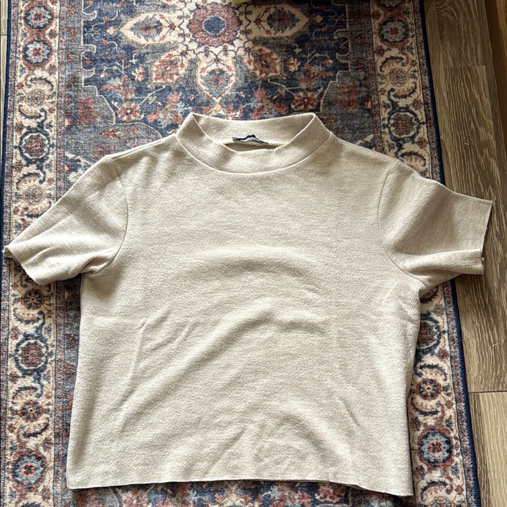Zara Elegant Cream Women's Top
